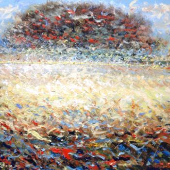 Painting titled "Plein été" by Olivier Rilliet, Original Artwork