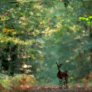 Arts numériques intitulée "In the forest 1" par Tullasky, Œuvre d'art originale