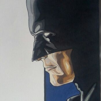 Dibujo titulada "Batman" por Olivier Valèry, Obra de arte original, Lápiz