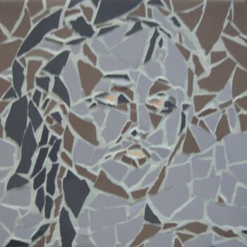 "portrait de femme" başlıklı Heykel Olivier Vallée tarafından, Orijinal sanat, Mozaik