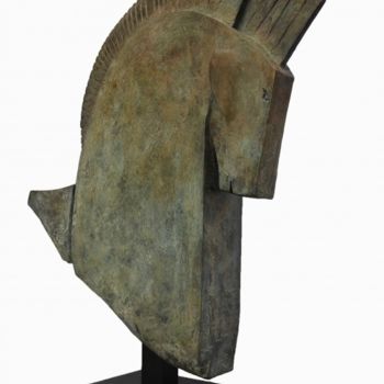 Sculpture titled "Tête de cheval. Bro…" by Olivier Chalmin, Original Artwork