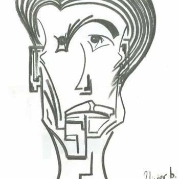 Drawing titled "L EXILE I" by Oliverb, Original Artwork, Other