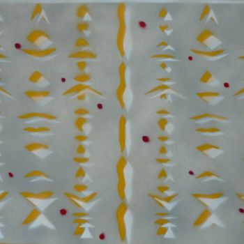 Картина под названием "Signes - 1" - Olivier Rémond, Подлинное произведение искусства, Рисунок распылителем краски
