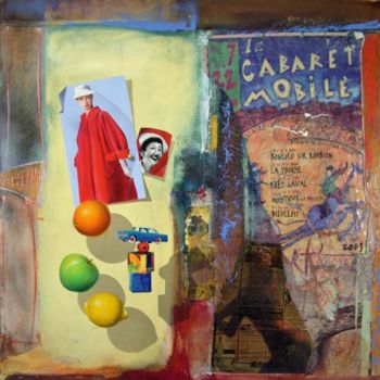 Painting titled "LE CABARET MOBILE" by Olivier Genet, Original Artwork