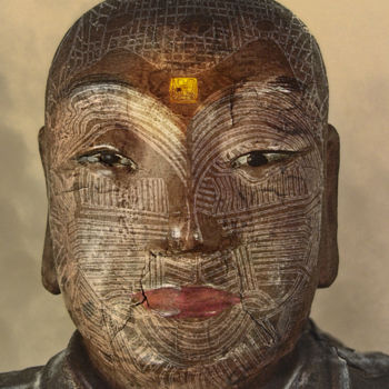 Digital Arts titled "AFRICAN BUDDHA_2 (1…" by Olivier Gilet, Original Artwork, Digital Painting