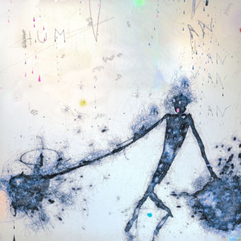 Arte digital titulada "HUMan (ex 1/5)" por Olivier Gilet, Obra de arte original, Pintura Digital