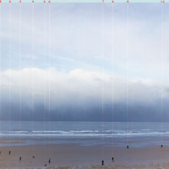 Arts numériques intitulée "Numbers at sea (ex…" par Olivier Gilet, Œuvre d'art originale, Photographie manipulée