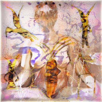 Arte digitale intitolato "convolution  (ex 1/…" da Olivier Gilet, Opera d'arte originale, Collages