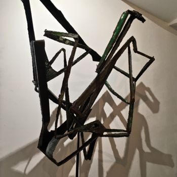Sculpture titled "Instinct" by Olivier, Original Artwork, Metals