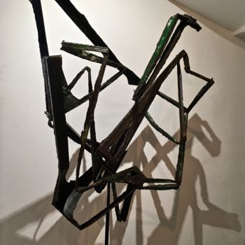 Sculpture intitulée "Instinct" par Olivier, Œuvre d'art originale, Métaux