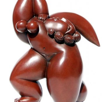 Escultura titulada "Mme Gunnäh" por Olivier Martin, Obra de arte original, Metales
