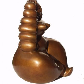 Sculpture titled "iaorana" by Olivier Martin, Original Artwork, Bronze