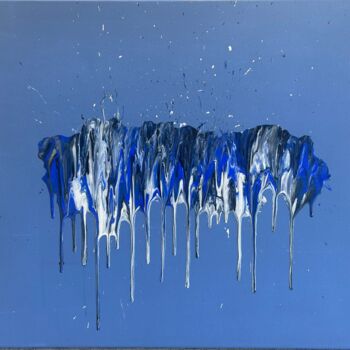 Peinture intitulée "Blue" par Oliwia Spadzińska, Œuvre d'art originale, Acrylique