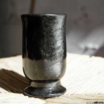 Γλυπτική με τίτλο "glass fine stone sc…" από Ollinmexica-Obsidienne, Αυθεντικά έργα τέχνης, Ποτήρι