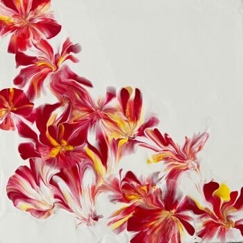 Peinture intitulée "Blossom" par Olly Majdandzic, Œuvre d'art originale, Acrylique Monté sur Châssis en bois