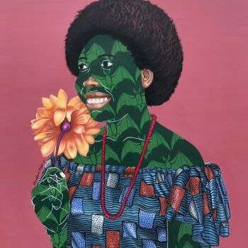 Peinture intitulée "In love" par Oluwafemi Afolabi, Œuvre d'art originale, Acrylique