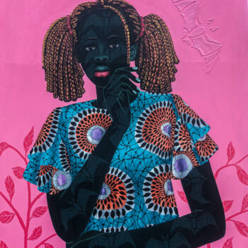 Malerei mit dem Titel "Teach us to love ou…" von Oluwafemi Afolabi, Original-Kunstwerk, Acryl
