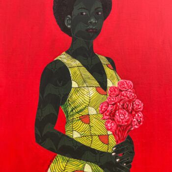 Painting titled "You may be lucky" by Oluwafemi Afolabi, Original Artwork, Acrylic