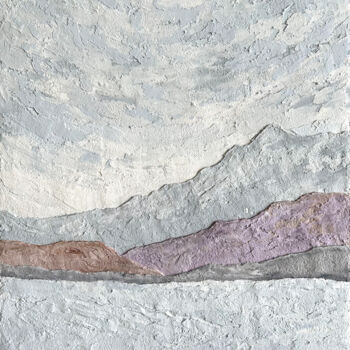 Картина под названием "Mountain landscape" - Olya Grigorevykh, Подлинное произведение искусства, Гипс