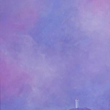 Peinture intitulée "Sky. Lighthouse. Ic…" par Olya Yatsenko, Œuvre d'art originale, Huile
