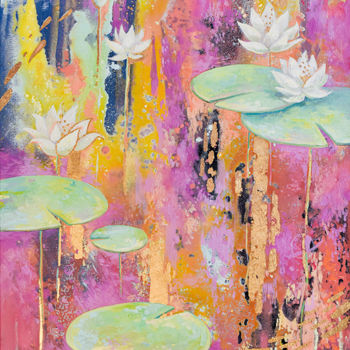 제목이 "Starry flowers. Nep…"인 미술작품 Olya Yatsenko로, 원작, 기름