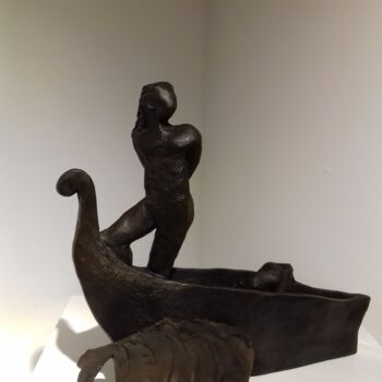 Sculpture intitulée "Ulysse résiste" par Olympe, Œuvre d'art originale, Céramique
