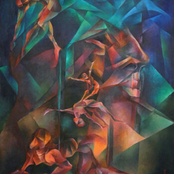 Pintura titulada "La Creación" por Omar Sorriente, Obra de arte original, Oleo