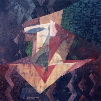 Malerei mit dem Titel "Juguete" von Omar Sorriente, Original-Kunstwerk, Öl
