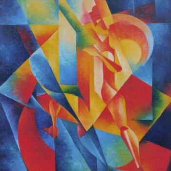 Painting titled "Tango II" by Omar Sorriente, Original Artwork, Oil