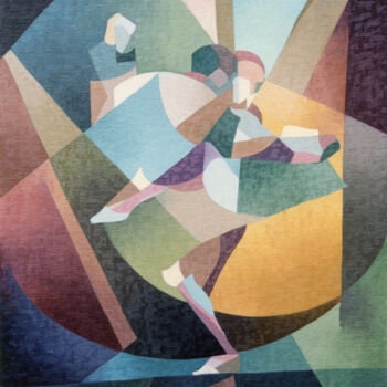 Peinture intitulée "Piccolo Tango II" par Omar Sorriente, Œuvre d'art originale, Huile