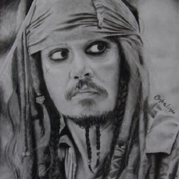 Dibujo titulada "Jack Sparrow" por Ombeline Le Gall, Obra de arte original, Otro