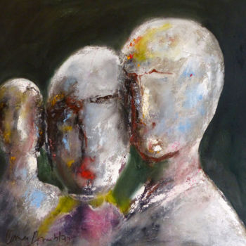 Pittura intitolato "Conciliabule" da Omer Amblas, Opera d'arte originale, Altro