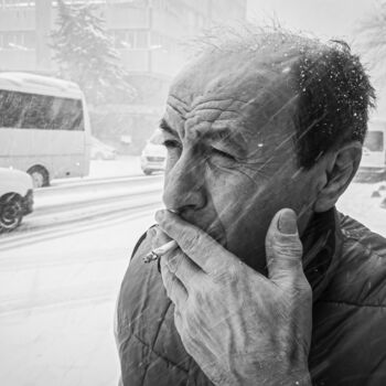 Photographie intitulée "A Winter Portrait" par Ömer Erdoğan, Œuvre d'art originale, Photographie numérique