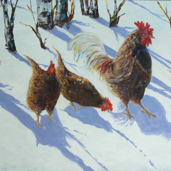 Malerei mit dem Titel "Winterkorn.jpg" von Rainer Jäckel, Original-Kunstwerk, Acryl