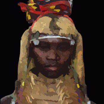 Arts numériques intitulée "African colors" par Omi Sid, Œuvre d'art originale, Photo montage