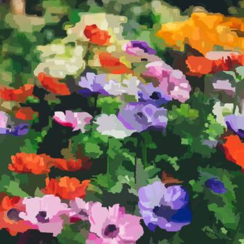 Arts numériques intitulée "Spring colors" par Omi Sid, Œuvre d'art originale, Photo montage