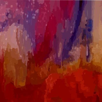 Digitale Kunst mit dem Titel "Vibrant Kaleidoscop…" von Omi Sid, Original-Kunstwerk, Digitale Malerei