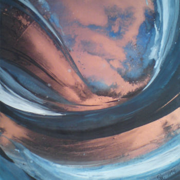 Peinture intitulée "vague011.jpg" par Omkara, Œuvre d'art originale, Acrylique