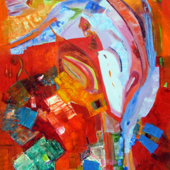 Peinture intitulée "SERIE MEMOIRES " da…" par Isabelle Nivet, Œuvre d'art originale, Huile
