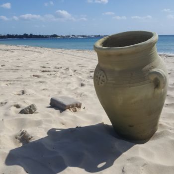 Fotografie mit dem Titel "VASE MER BLEUE" von Omsurya Sandra Inti Ruphay, Original-Kunstwerk, Nicht bearbeitete Fotografie