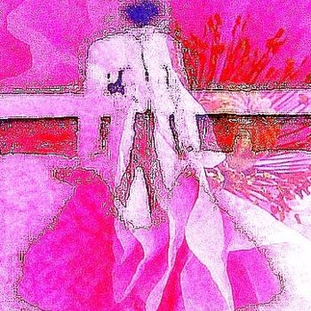 Arts numériques intitulée "matador-pavot rose" par Onaria, Œuvre d'art originale