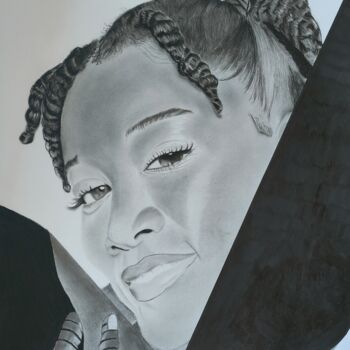 Drawing titled "Fall in love with m…" by Oncekeni, Original Artwork, Charcoal