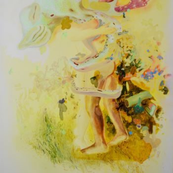 Painting titled "Paradise" by Cornelia Tae, Original Artwork, Other