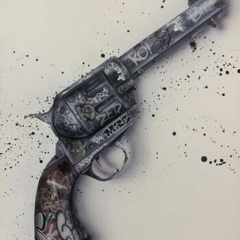 Pittura intitolato "Art is my Weapon" da Onemizer, Opera d'arte originale, Acrilico