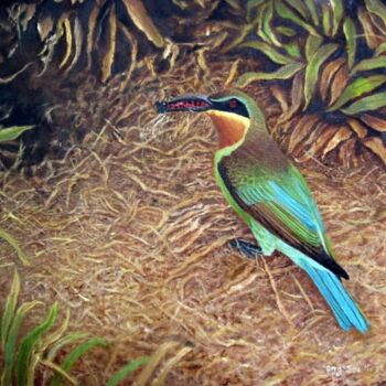 Painting titled "Bee Eater - My Hole…" by Ong Sookeat, Original Artwork