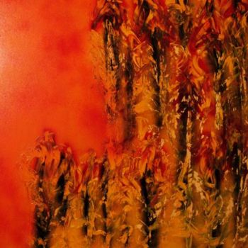 Ζωγραφική με τίτλο "Giungla in fiamme (…" από Paolo Pirota, Αυθεντικά έργα τέχνης, Άλλος