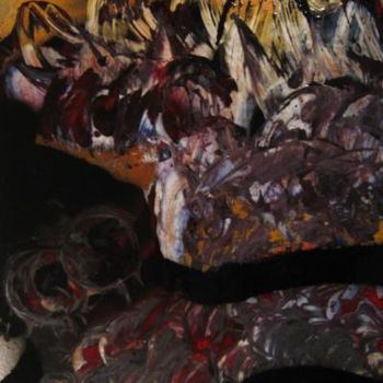 Pittura intitolato "Sciatore in fuga (…" da Paolo Pirota, Opera d'arte originale, Altro