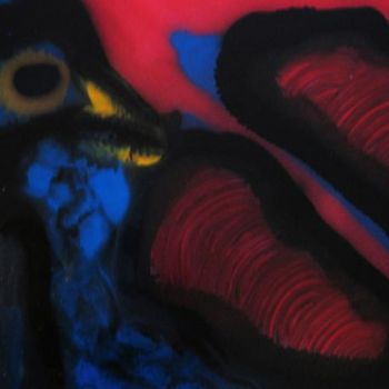 Pittura intitolato "Uccello carnivoro (…" da Paolo Pirota, Opera d'arte originale, Altro