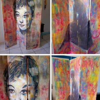 绘画 标题为“Audrey Hepburn” 由Ophélie Bonheme, 原创艺术品, 丙烯