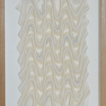 Текстильное искусство под названием "L'écume" - Ophie, Подлинное произведение искусства, вышивка